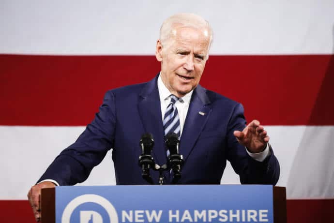 The former Vice-President spoke in Manchester, New Hampshire, over the weekend.